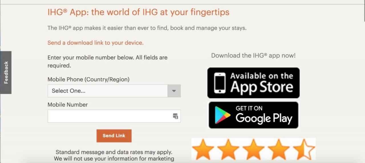 Obtenga la aplicación gratuita de IHG